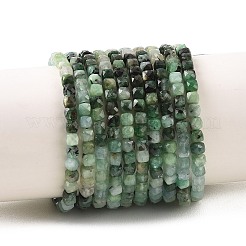 Gradient Color Natural Emerald Beads Strands&nbsp;G-K376-D04-4x4mm