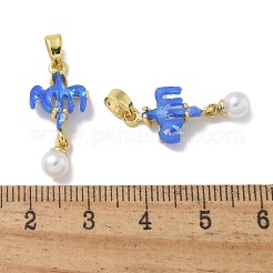 Rack Plating Brass Pendants&nbsp;KK-Q009-03G-01