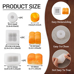 3Pcs 3 Styles DIY Silicone Bread Fondant Molds&nbsp;SIMO-TA0001-19