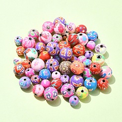 60Pcs 3 Styles Handmade Polymer Clay Beads&nbsp;FIND-YW0004-69