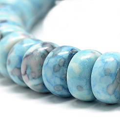 Synthetic Ocean White Jade Beads Strands&nbsp;LS-G-S257-5x10mm-02
