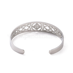 Non-Tarnish 304 Stainless Steel Cuff Bangles&nbsp;BJEW-M234-02P
