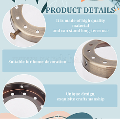 4Pcs 4 Colors Iron Lamp Shade Retaining Ring&nbsp;FIND-FG0002-64
