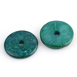 染色天然木ビーズ  フラットラウンド  ミックスカラー  20x2~5mm  穴：3.5mm&nbsp;X-WOOD-S663-02