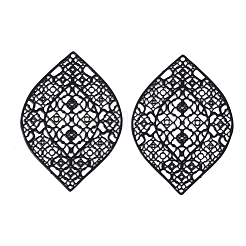 430 Stainless Steel Filigree Pendants&nbsp;X-STAS-S108-12A