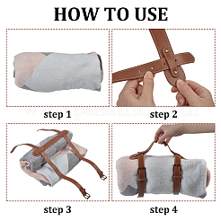 2Bags Imitation Leather with Alloy Yoga Mat Strap&nbsp;AJEW-GA0010-58