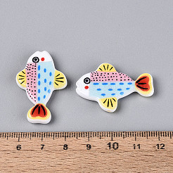 Printed Opaque Resin Beads&nbsp;RESI-N043-23A