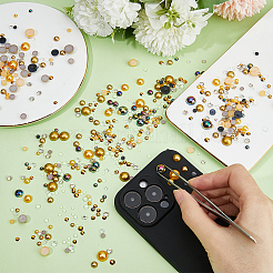 Resin Cabochons&nbsp;RESI-WH0029-14G