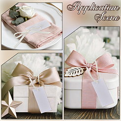 50Pcs Blank Rectangle White Paper Gift Tags&nbsp;CDIS-CN0001-03B