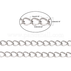 Tarnish Resistant 304 Stainless Steel Curb Chains&nbsp;CHS-Q001-22