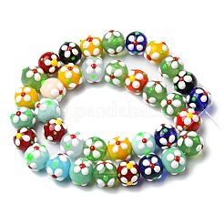 Handmade Lampwork Beads Strands&nbsp;LAMP-A154-05K