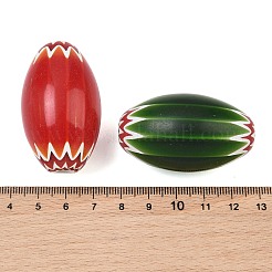 手作りミッレフィオーリガラスビーズ  シェブロンビーズ  オーバル  ミックスカラー  46~48x27~28.5mm  穴：5x4~5mm&nbsp;GL-CBAAE72-01C