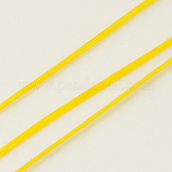 フラット弾性クリスタルストリング  弾性ビーズ糸  ストレッチブレスレット作り用  ゴールド  0.8mm&nbsp;EC-G002-0.8mm-11