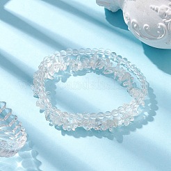 チップ＆ラウンド天然石ミックスビーズストレッチブレスレット（女性用）  内径：1-7/8~2-1/8インチ（4.7~5.5cm）  2個/セット&nbsp;BJEW-JB10188