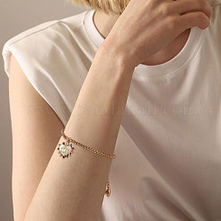 10Pcs Adjustable 304 Stainless Steel Slider Bracelets Making&nbsp;STAS-BBC0001-86