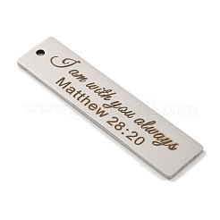 Non-Tarnish 201 Stainless Steel Big Pendants&nbsp;STAS-L079-027P-P