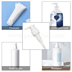 12個 3色プラスチックディスペンシングポンプ  チューブ付  シャンプーとコンディショナーの水差しボトル用  ミックスカラー  21.5x4.8x2.9cm  3色  4個/色  12pc&nbsp;FIND-GF0001-88B