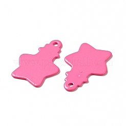 Spray Painted 201 Stainless Steel Pendants&nbsp;STAS-G304-02C