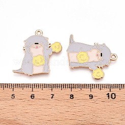 Alloy Enamel Pendants&nbsp;ENAM-T022-02B-01