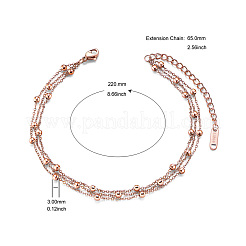 Stainless Steel Multi-Strand Anklet&nbsp;JA100A