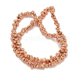 Electroplated Natural Lava Rock Beads Strands&nbsp;G-I360-U02-03