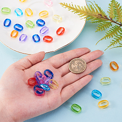250G Transparent Acrylic Linking Rings&nbsp;TACR-CJ0001-36