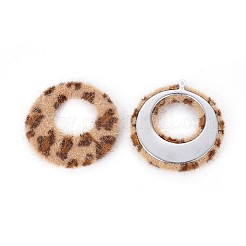 Faux Mink Fur Covered Pendants&nbsp;WOVE-X0001-16