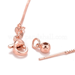 Adjustable Electroplate Brass Venetian Chain Necklace Making&nbsp;MAK-L028-02RG