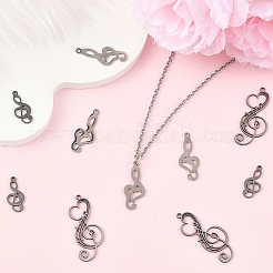 12Pcs 3 Styles Stainless Steel Pendants&nbsp;STAS-YW0011-29