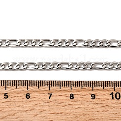 3.8MM 304 Stainless Steel Figaro Chain Necklaces for Women&nbsp;LS-NJEW-B134-02B-P
