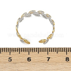 304 Stainless Steel Cuff Rings&nbsp;RJEW-H254-06GP