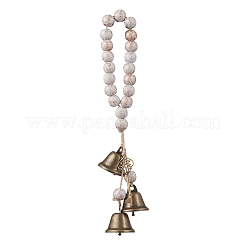 Brass Bell Key Pendant Decorations&nbsp;HJEW-JM04230-02