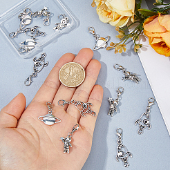 18Pcs 3 Style Alloy Enamel Pendant Decorations&nbsp;HJEW-FH00281