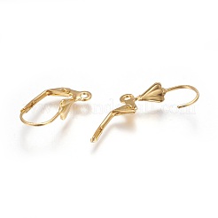 304 Stainless Steel Leverback Earrings Findings&nbsp;STAS-P227-45G