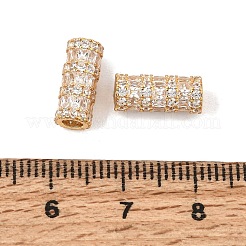 925 Sterling Silver Micro Pave Clear Cubic Zirconia Beads&nbsp;SE-CBAF1B2-16A-G