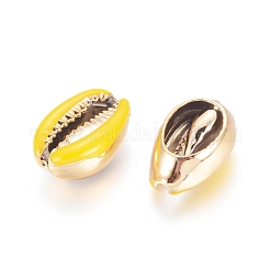 Electroplated Cowrie Shell Beads&nbsp;X-BSHE-G019-01G-I