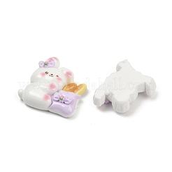 Rabbit Theme Resin Cabochons&nbsp;RESI-K043-15