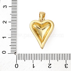 Brass Micro Pave Cubic Zirconia Pendants&nbsp;KK-P308-18G