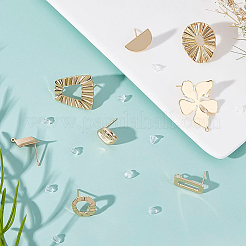 Brass Stud Earring Findings&nbsp;KK-BC0002-24