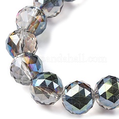 Transparent Electroplate Glass Beads Strands&nbsp;EGLA-N002-34E-F05