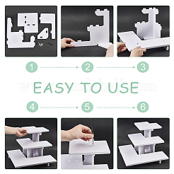 PVC 3-Tier Gift Desktop Organizer Shelf&nbsp;AJEW-WH0609-952A-01