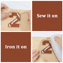 1Bag Sport Theme Number 0~9 Embroidery Cloth Iron on/Sew on Patches&nbsp;PATC-CY0001-65A