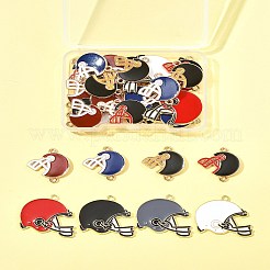 30Pcs 8 Styles Alloy Enamel Links&nbsp;ENAM-FS0002-50