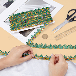 Polyester Lace Trims&nbsp;SRIB-WH0011-434B