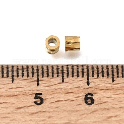 Hammered Textured 304 Stainless Steel Spacer Beads&nbsp;LS-STAS-L315-010G