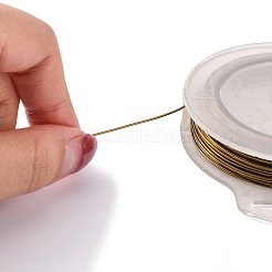 Round Copper Wire for Jewelry Making&nbsp;CWIR-WH0001-0.7mm-01