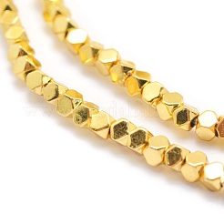 Electroplate Non-magnetic Synthetic Hematite Beads Strands&nbsp;G-L485-10C-G