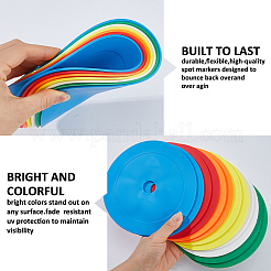24Pcs 6 Colors TPR Non-Slip Mark Discs for Football Basketball Sports Training&nbsp;AJEW-FH0008-97