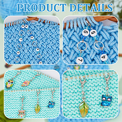 Owl Theme DIY Knitting Tool Sets&nbsp;HJEW-AB00741