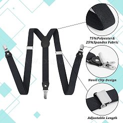 Polyester Elastic Men's Strength Suspenders&nbsp;AJEW-WH0258-293B